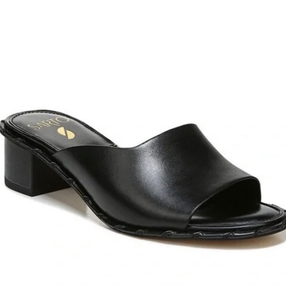 Franco Sarto Black Alden Slide Sandal Sz 9 - only worn once.